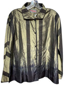 Deborah Cross Black Olive Silk Artwear Jacket