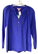 LILLY PULITZER Royal Blue w/Smocked Detail "Elsa" Top