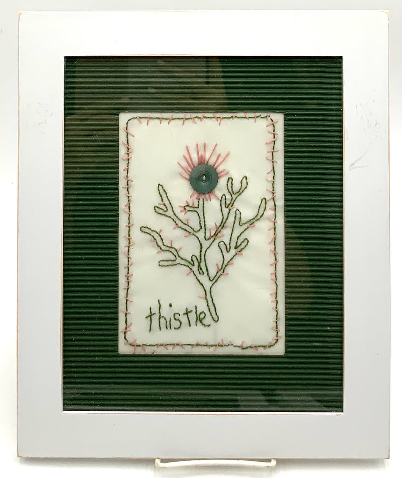 Set/3 Needlework Floral Framed Art