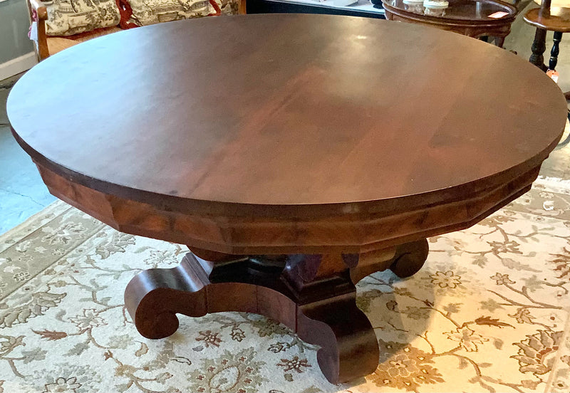 Empire 60" Round Dining Table with Center Pedestal