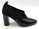 VIA SPIGA Black Leather  Elastic Bayne Almond Toe H/H Booties 8.5
