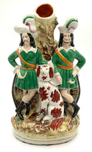 Large Antique Staffordshire Spill Vase