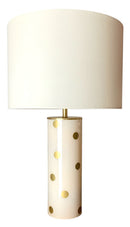 KATE SPADE Gold Dot Column Lamp