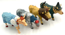 Set/4 Westland Cow Parade Wizard of Oz Figures