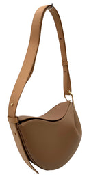 POLENE Camel Italian Calf  Leather Tonca Edition Duo Bag