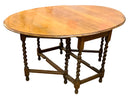 Antique Gate Leg Barley Twist Table