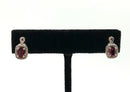 Sterling, Diamond & Madeira Citrine Earrings