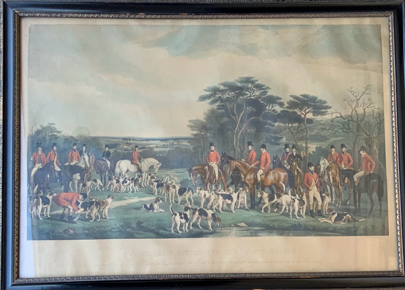 Antique Frederick Bromley Fox Hunting Engraving