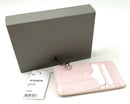 ALEXANDER MCQUEEN Baby Pink Croc Embossed Leather Card Wallet