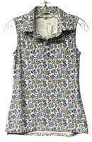 SMITH & QUINN Blue/White/Pink Floral S/L Top & Tiered Skort 2 PC