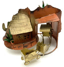 Vintage Tin Train Music Sculpture