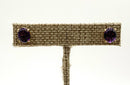 14kt Gold & Amethyst Stud Earrings