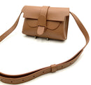 SENREVE Chestnut Pebbled Leather Aria Belt Bag
