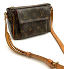 LOUIS VUITTON Monogram Canvas Leather Trim Viva Cite PM Crossbody Bag