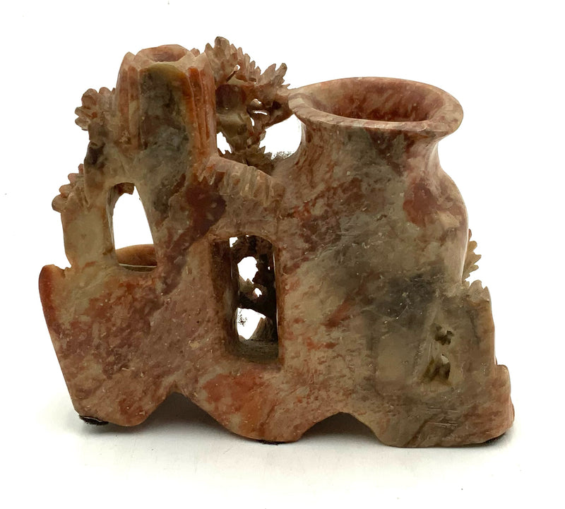 Antique Chinese Soapstone Brush Pot
