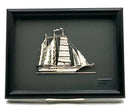 Sterling Ship in Shadowbox Frame