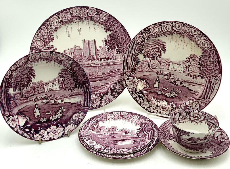 Assorted Lot of Wood & Sons Enoch Woods Castles Dinnerware