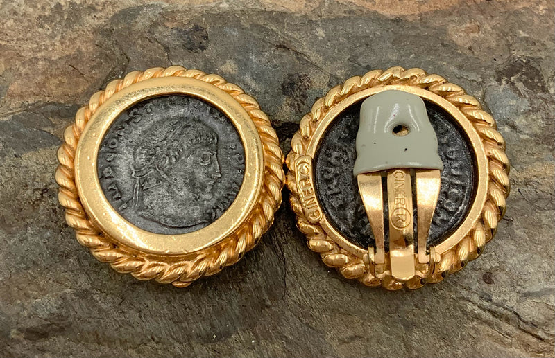 CINER Coin Clip-On Earrings
