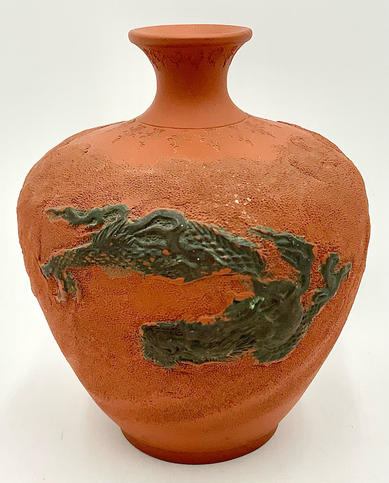 Vintage Japanese Tokoname Red Clay Vase