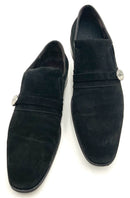 CESARE PACIOTTI Black Suede Slip On Dress Shoes 9
