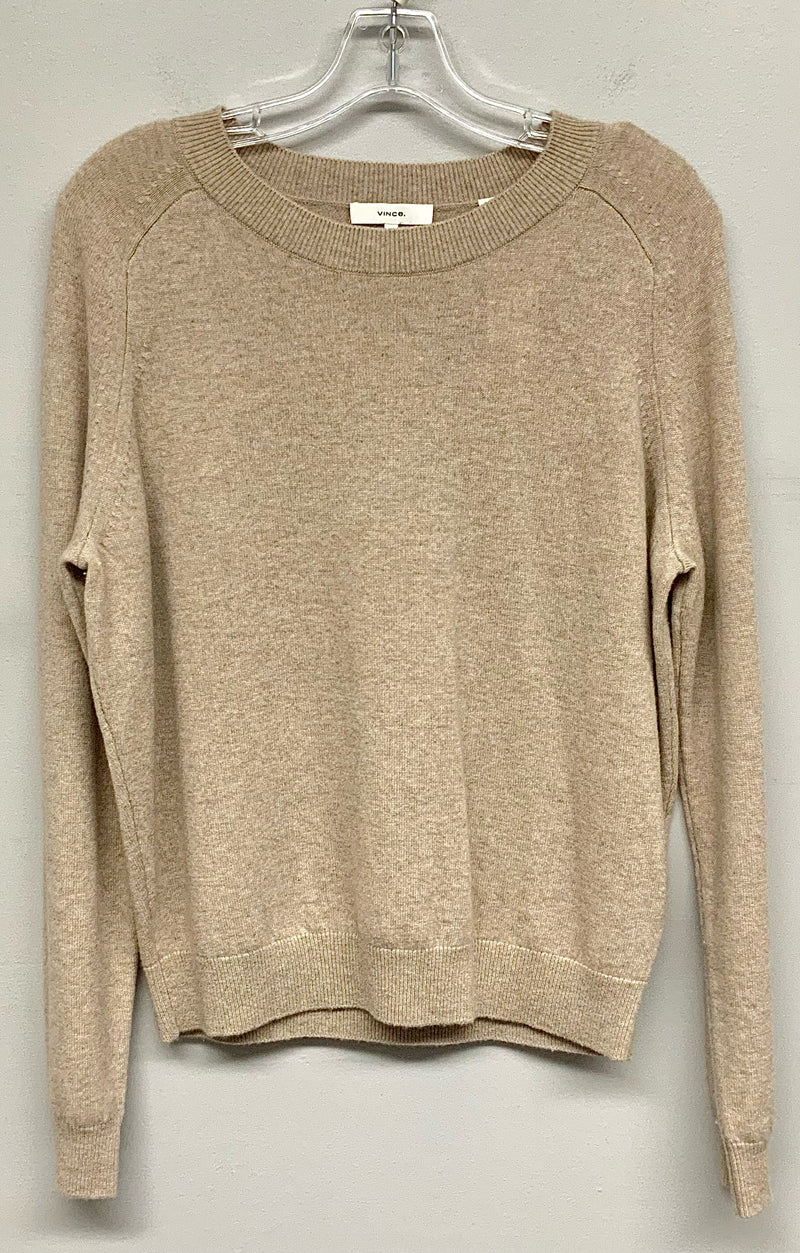 VINCE Tan Wool Cashmere L/S Sweater