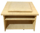 Rattan Coffee Table With Lazy Susan