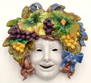 Italian Pottery Bacchus Mask