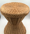 Round Wicker Drink Table