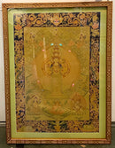 Asian Handpainted Avalokiteshvara Thangka on Silk