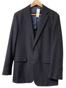 SID MASHBURN Navy Textured Cotton Wool Blazer 54R
