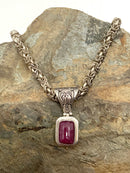 FUSION Sterling & Ruby Necklace
