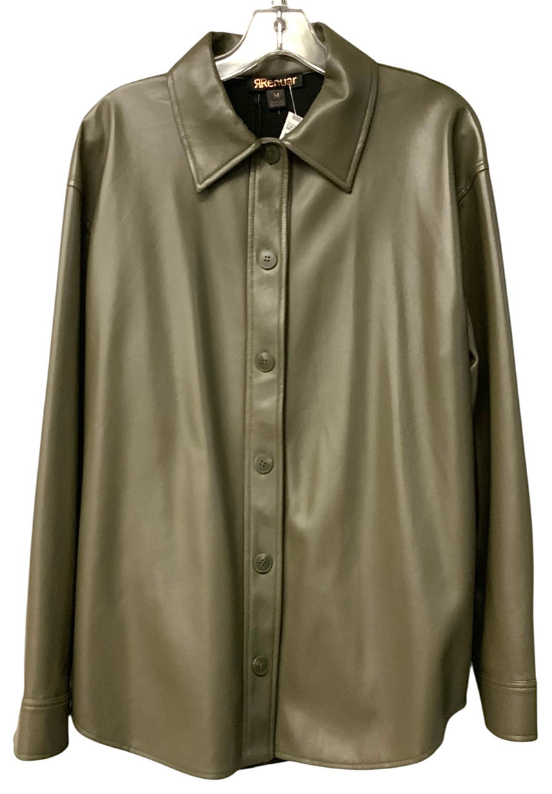 RENUAR Olive Vegan Lea L/S B/D Jacket