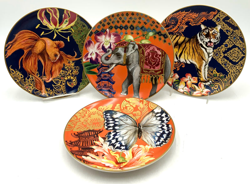 Set/4 Williams Sonoma Thai Palace Salad Plates
