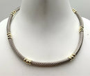 DAVID YURMAN Sterling & 14kt Gold Metro Cable Choker Necklace