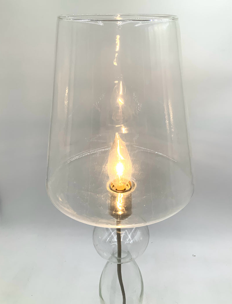 Glass Buffet Lamp with Glass Shade