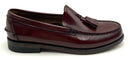 PETER CHRISTIAN Oxblood Leather Tassel Loafers 8