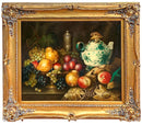 Oil on Canvas Still Life in Ornate Gold Frame