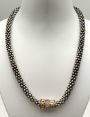 Gabrielle Bruni 14kt Gold, Sterling & Diamond Necklace