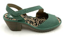 FLY LONDON Jade Green Suede Heeled Sandals 7