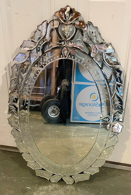 Vintage Style Oval Mirror