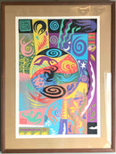 Vintage 1987 Silkscreen Framed Print