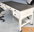 Whitewashed Wood Desk