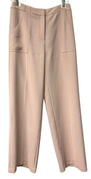 LUCY PARIS Mauve Textured Knit Wide Leg Pants
