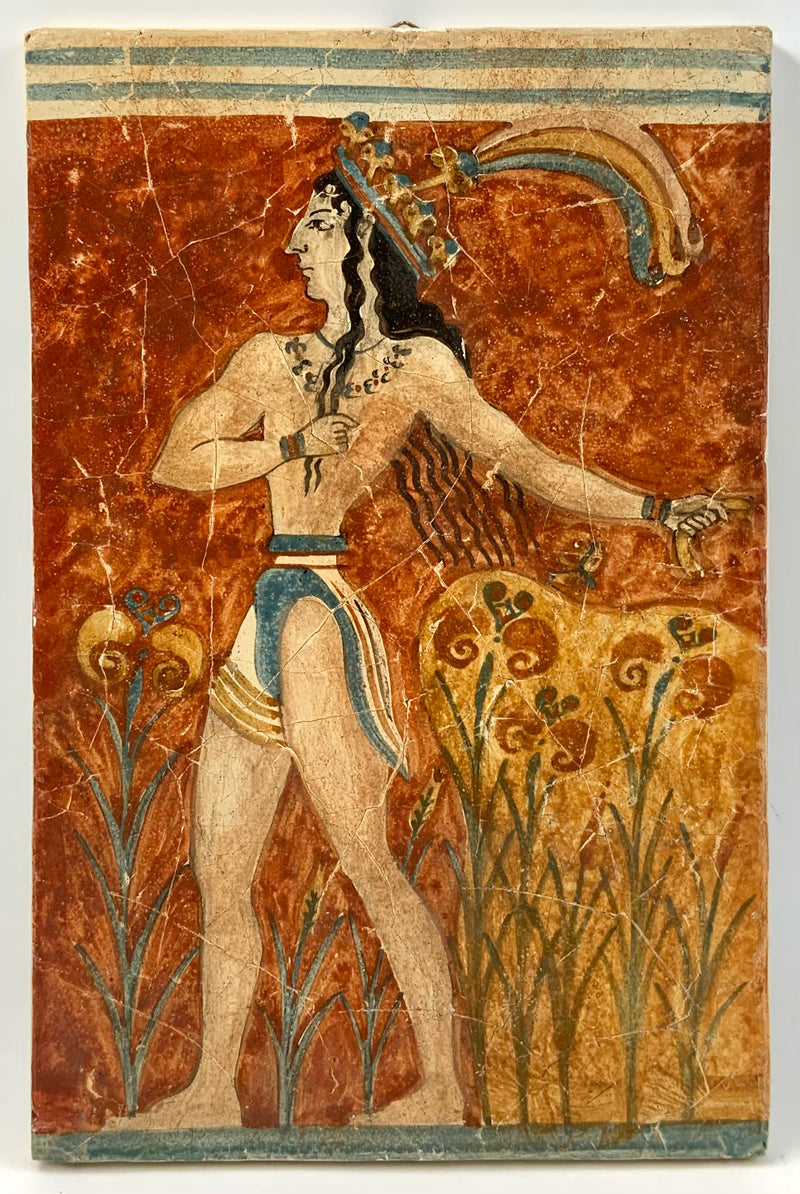 "Prince of The Lilies" Greek Fresco