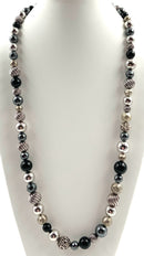 DAVID YURMAN Elements Sterling, Onyx & Hematite Beaded Necklace
