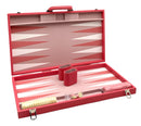 Pink Faux Shagreen Backgammon Set
