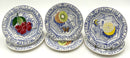 Set/7 Gien Oiseau Bleu Canape Plates