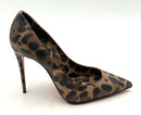 CHRISTIAN LOUBOUTIN Tan Black Leopard  Kate Pumps 36.5