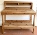 Wood Potting Bench
