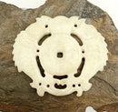 Vintage Chinese Carved White Jade Amulet/Pendant